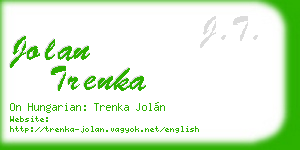 jolan trenka business card