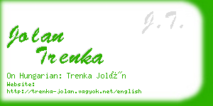 jolan trenka business card
